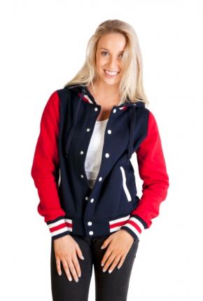 LADIES VARSITY HOODIE