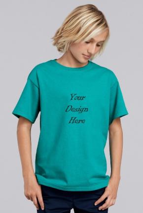 GILDAN CHILD'S T-SHIRT WITH BLACK PRINT