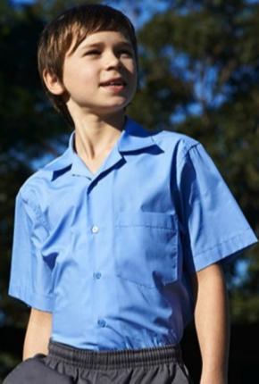 BOYS SHORT SLEEVE BUTTON UP SHIRT